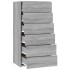 Aparador con 6 cajones contrachapado gris Sonoma 50x34x96