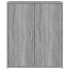 Zapatero de madera contrachapada gris Sonoma 60x35x70
