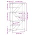 Estantería madera de ingeniería y acero Sonoma gris
