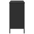 Armario para lavabo de baño madera ingeniería negro 80x30x60