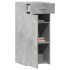 Aparador de madera de ingeniería gris hormigón 40x42,5x93