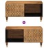 Mesa de centro de madera maciza de mango 80x50x40