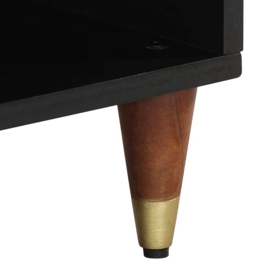 Mesa de centro de madera maciza de mango 80x50x40