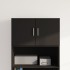 Armario de pared madera de ingeniería negro 70x42,5x40