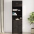 Armario de pared madera de ingeniería negro 70x42,5x40