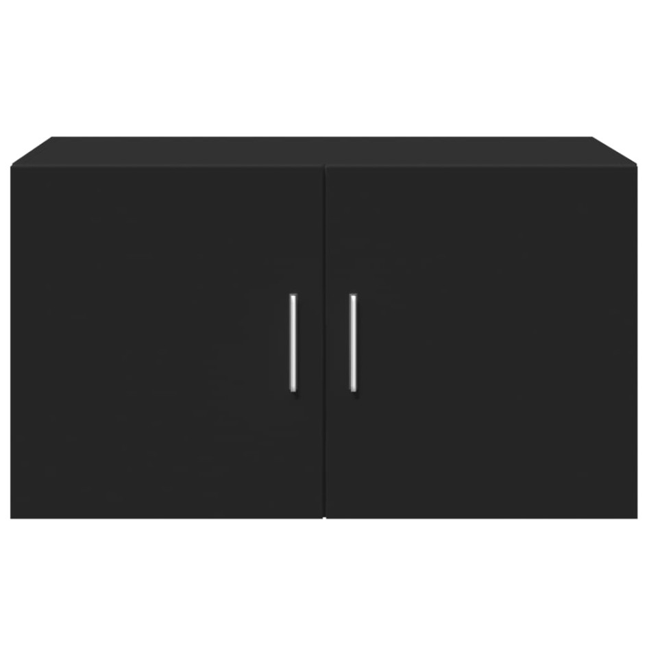 Armario de pared madera de ingeniería negro 70x42,5x40