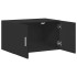 Armario de pared madera de ingeniería negro 70x42,5x40