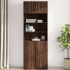 Armario de pared madera ingeniería marrón roble 80x42,5x40