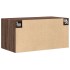 Armario de pared madera ingeniería marrón roble 80x42,5x40
