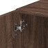 Armario de pared madera ingeniería marrón roble 80x42,5x40