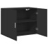 Armario de pared madera de ingeniería negro 80x42,5x64
