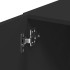 Armario de pared madera de ingeniería negro 80x42,5x64