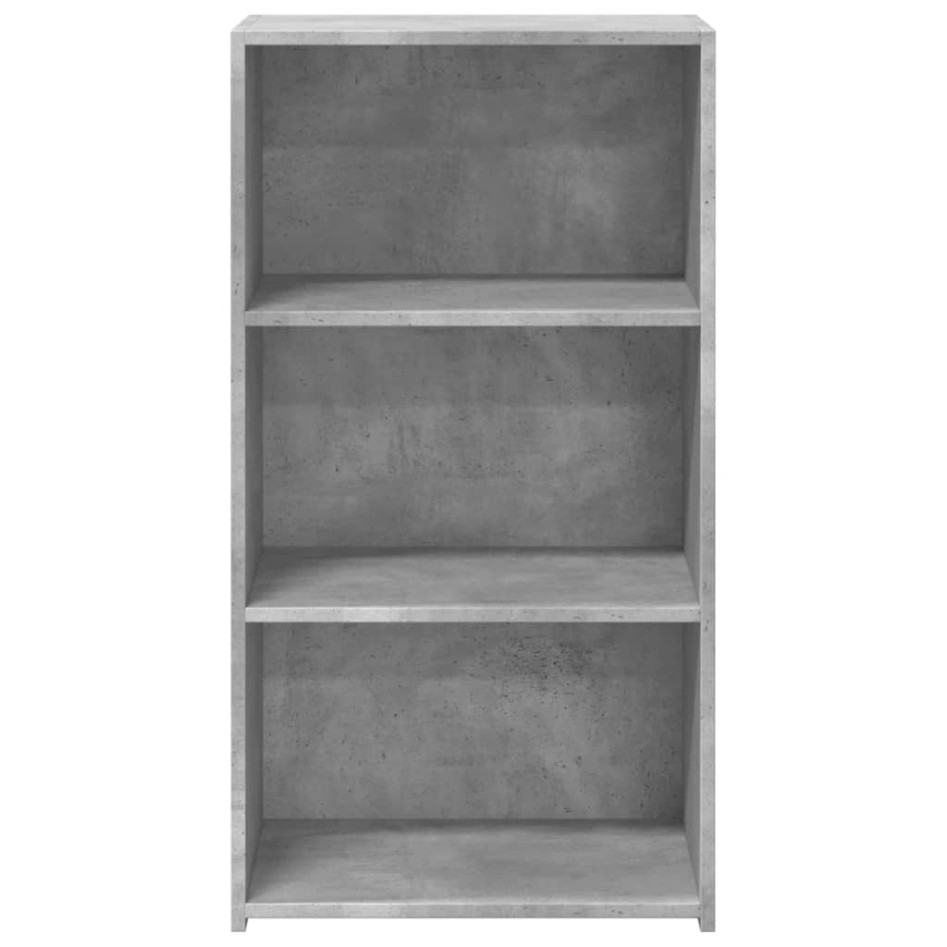 Aparador de madera de ingeniería gris hormigón 50x41x93