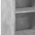 Aparador de madera de ingeniería gris hormigón 50x41x93