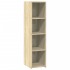 Aparador alto madera de ingeniería roble Sonoma 30x41x124