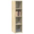 Aparador alto madera de ingeniería roble Sonoma 30x41x124