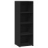 Aparador alto madera de ingeniería negro 40x41x124