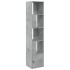 Estantería de madera de ingeniería gris hormigón 40x36x189