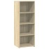 Aparador alto madera de ingeniería roble Sonoma 45x41x124