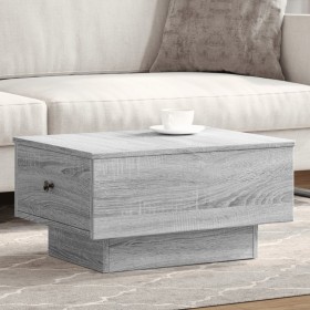 Mesa de centro madera contrachapada gris Sonoma 60x45x31