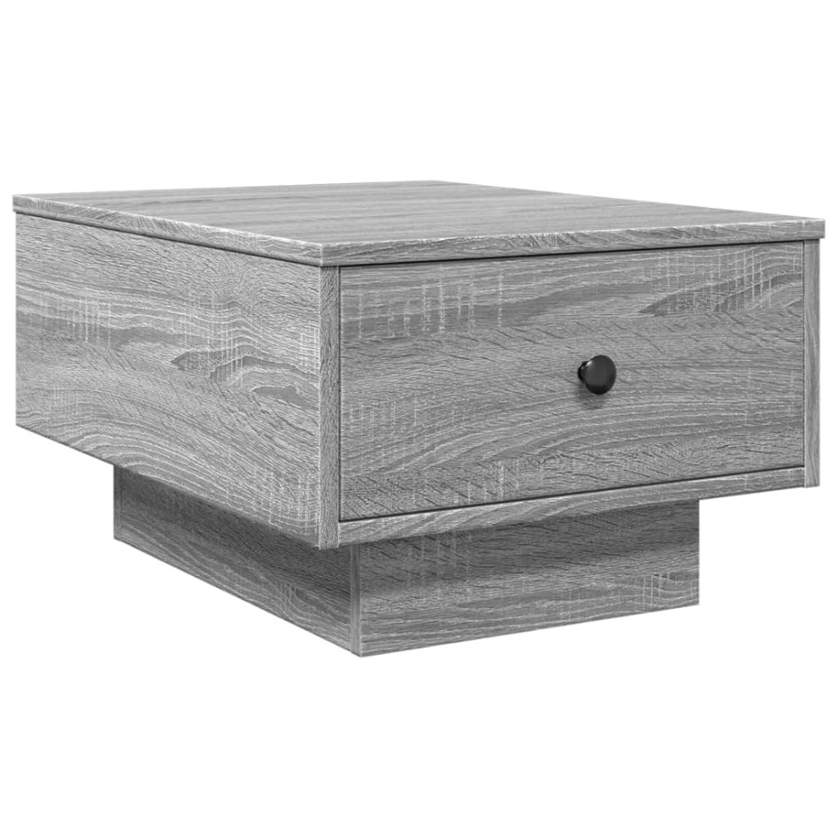 Mesa de centro madera contrachapada gris Sonoma 60x45x31