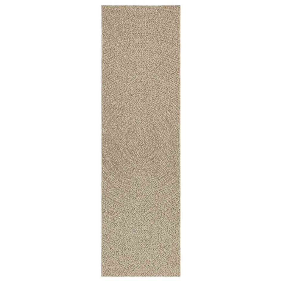 Alfombra ZIZUR apariencia yute interior exterior beige