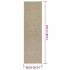 Alfombra ZIZUR apariencia yute interior exterior beige