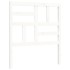 Estructura de cama con cabecero madera maciza blanco 90x200