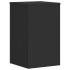 Soportes de plantas 2 uds madera ingeniería negro 30x30x50