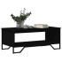 Mesa de centro madera de ingeniería negro 100x51x40