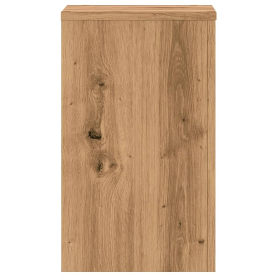 Soportes de plantas 2 uds madera roble artisian 30x30x50