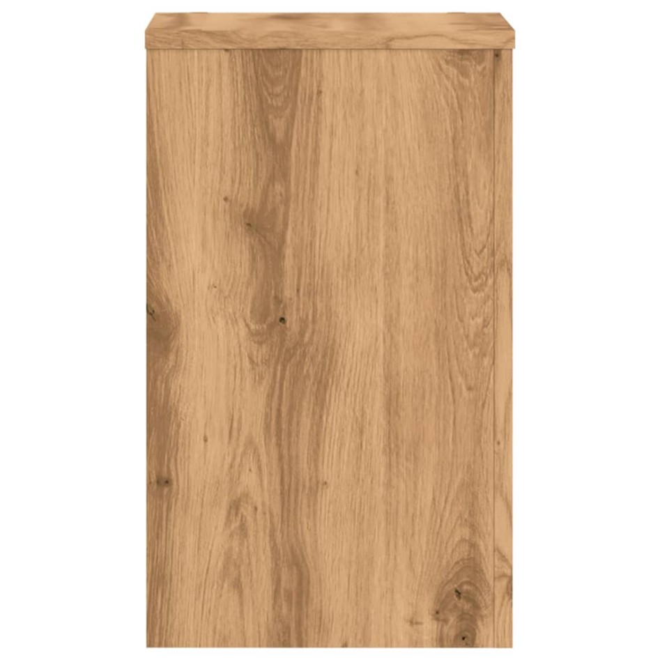 Soportes de plantas 2 uds madera roble artisian 30x30x50