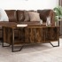 Mesa de centro madera de ingeniería roble ahumado 100x51x40