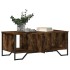 Mesa de centro madera de ingeniería roble ahumado 100x51x40