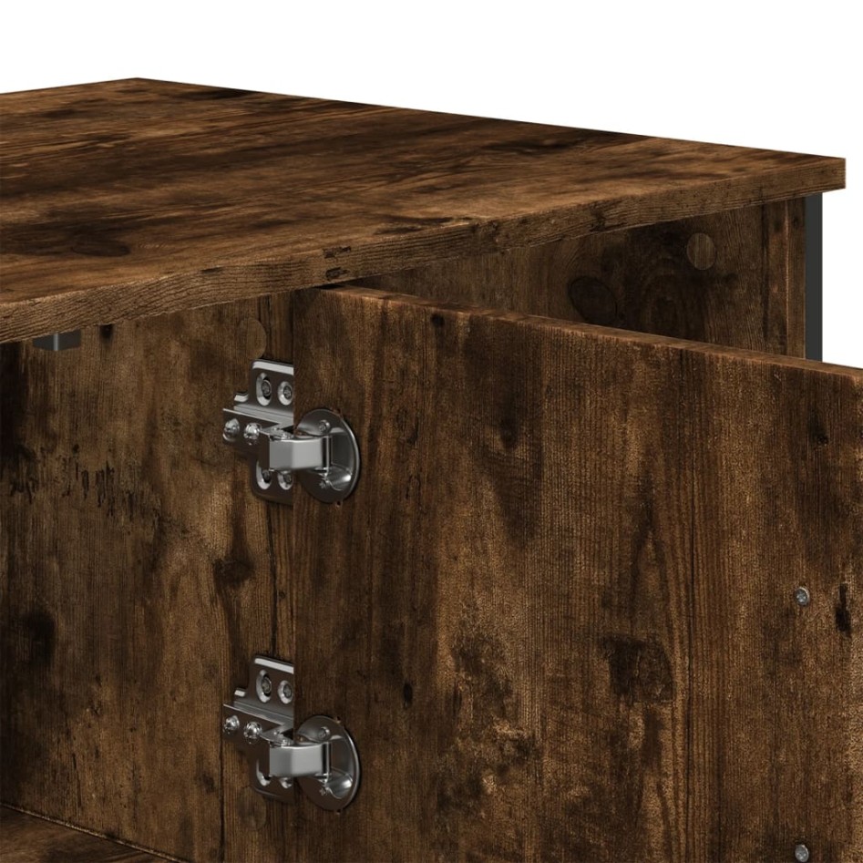 Mesa de centro madera de ingeniería roble ahumado 100x51x40