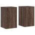 Soportes de plantas 2 uds madera marrón roble 30x30x50
