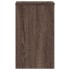 Soportes de plantas 2 uds madera marrón roble 30x30x50