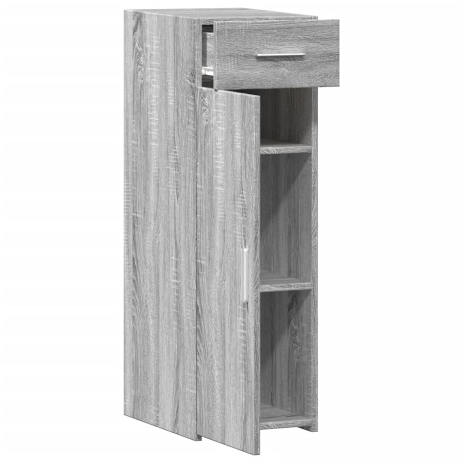 Aparador de madera de ingeniería gris Sonoma 30x42,5x93