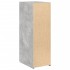 Aparador de madera de ingeniería gris hormigón 30x42,5x93