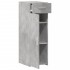 Aparador de madera de ingeniería gris hormigón 30x42,5x93
