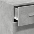Aparador de madera de ingeniería gris hormigón 30x42,5x93