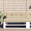 Cojines para palets 2 unidades tela beige