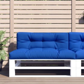 Cojines para palets 2 unidades tela azul