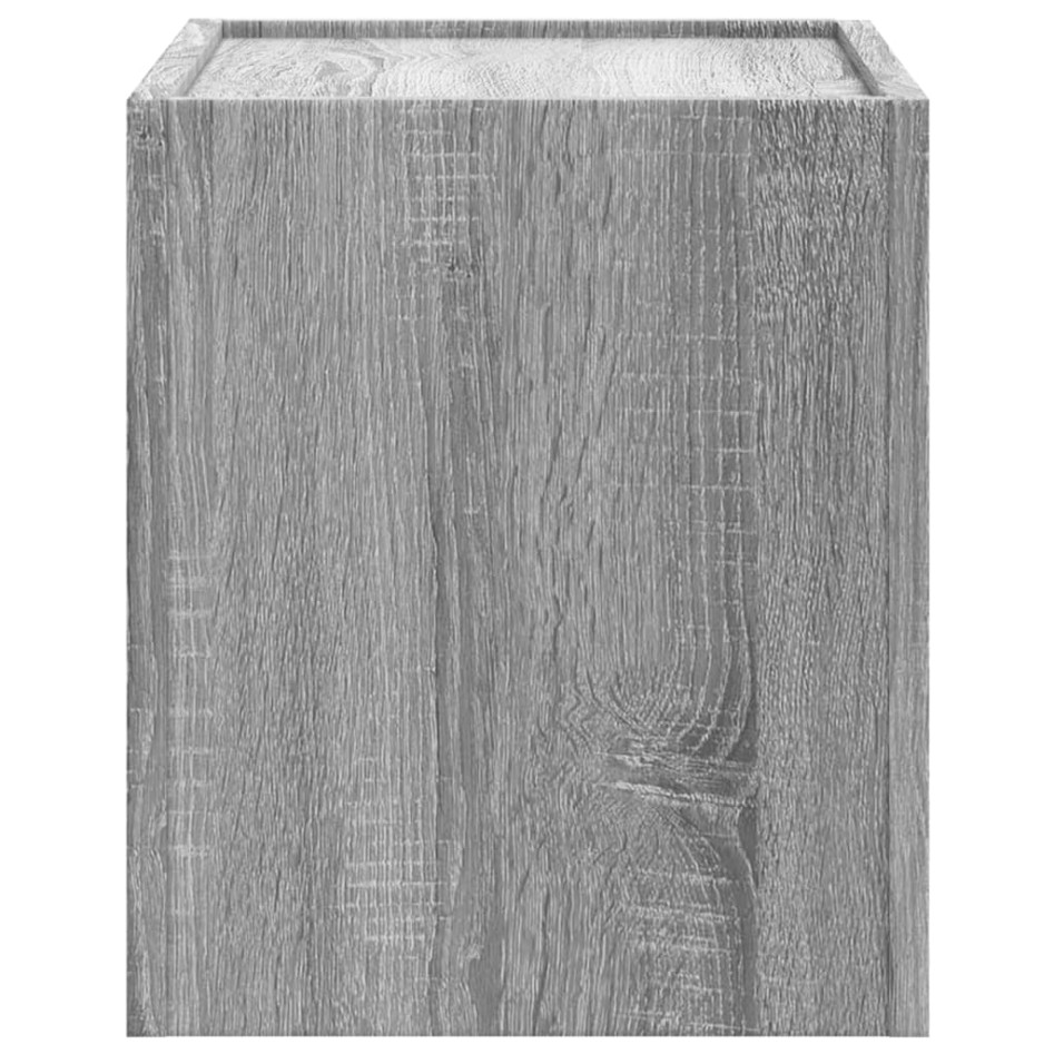 Mesitas de noche de pared 2 uds gris Sonoma 45x30x35