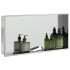 Hornacina ducha acero inoxidable plateado cepillado 62x32x9