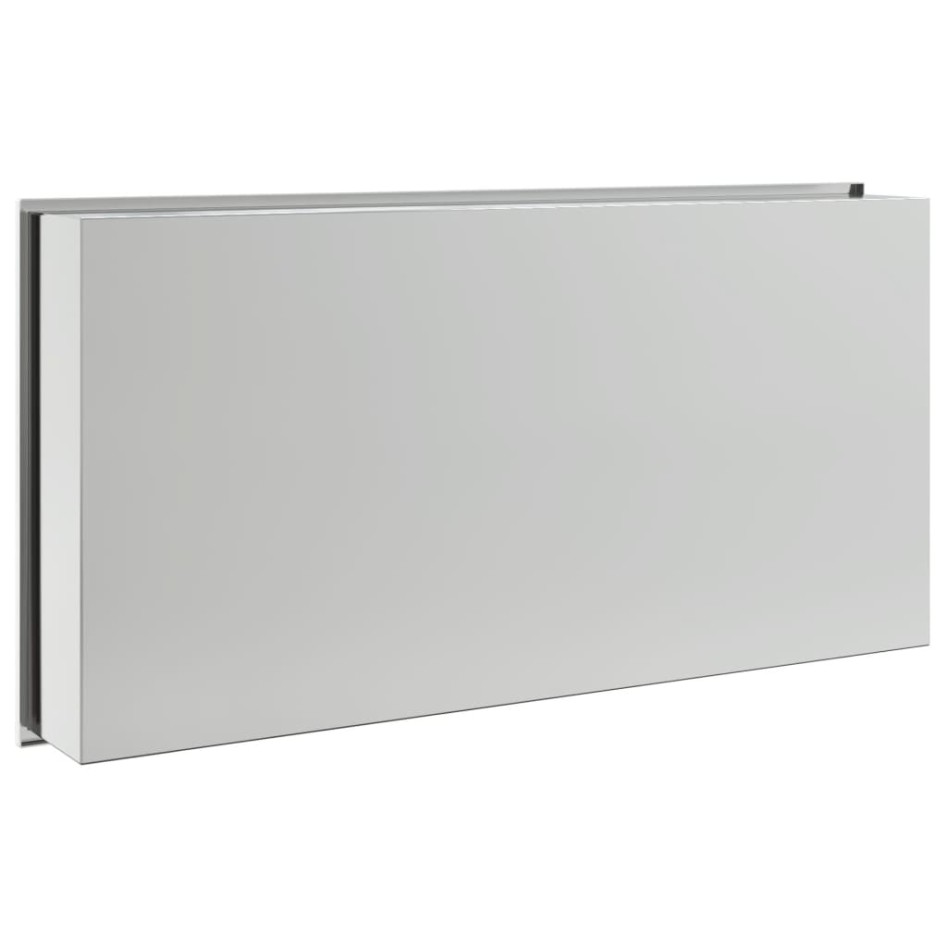 Hornacina ducha acero inoxidable plateado cepillado 62x32x9