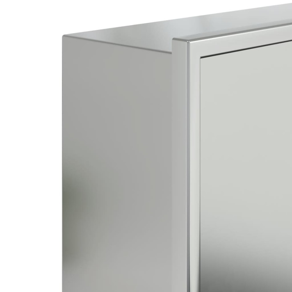 Hornacina ducha acero inoxidable plateado cepillado 62x32x9