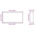 Hornacina ducha acero inoxidable plateado cepillado 62x32x9