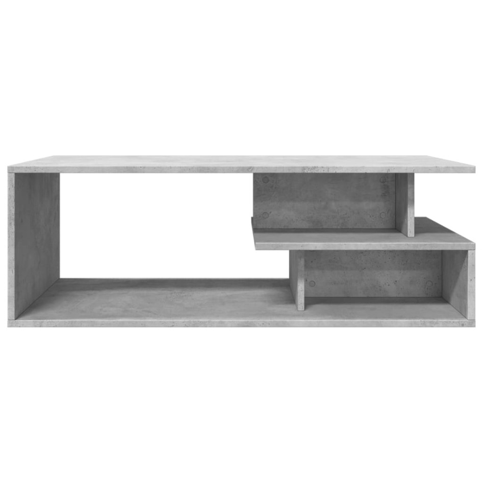 Mesa de centro madera de ingeniería gris hormigón 102x55x35