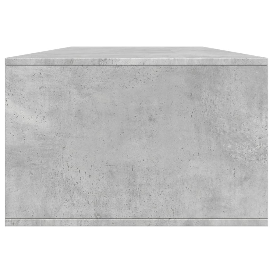 Mesa de centro madera de ingeniería gris hormigón 102x55x35